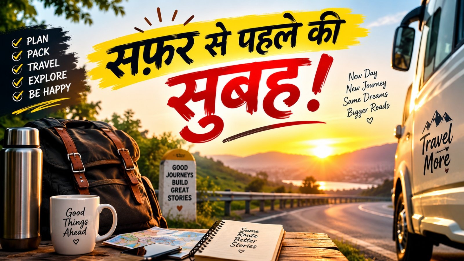 सफ़र से पहले की सुबह!