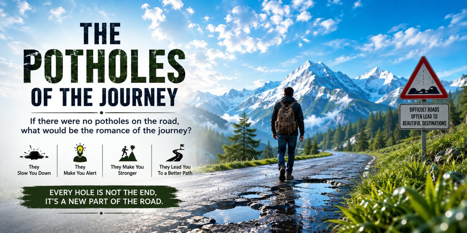 The Potholes of the Journey