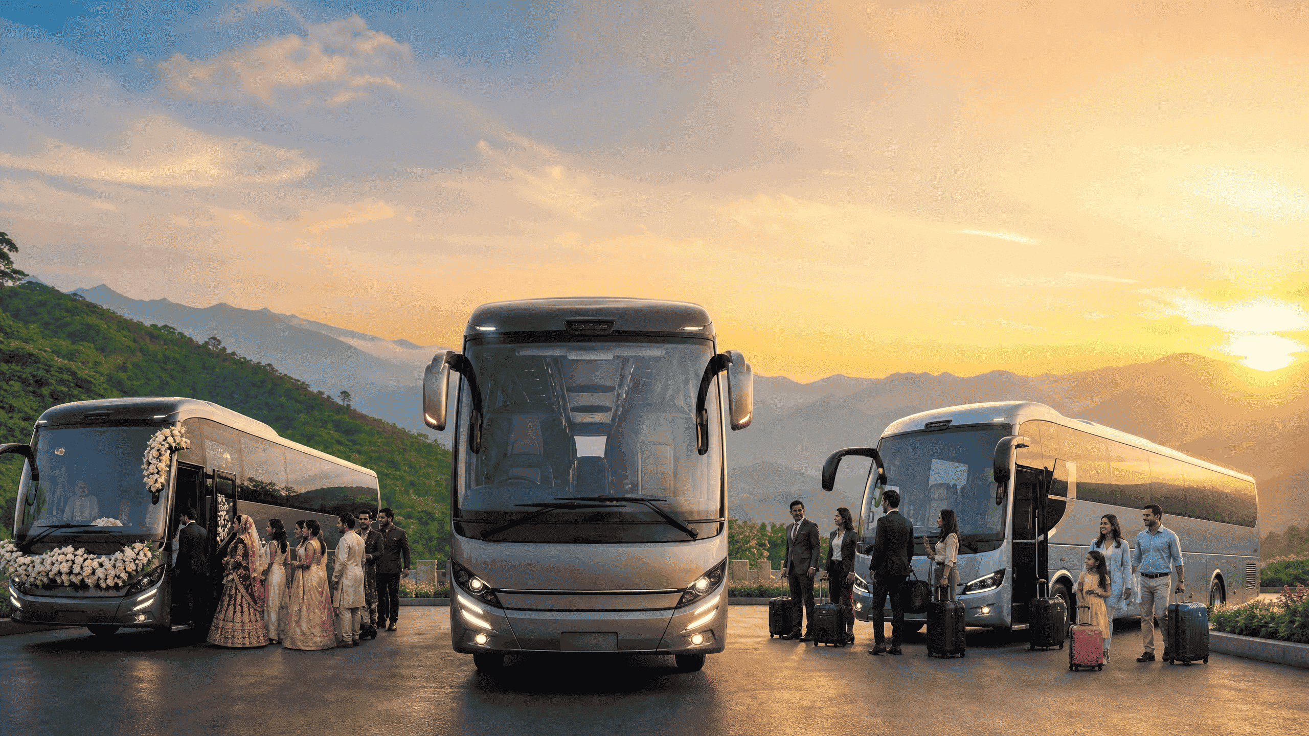 How to Choose the Right Bus Rental for Weddings, Corporate Events & Group Tours