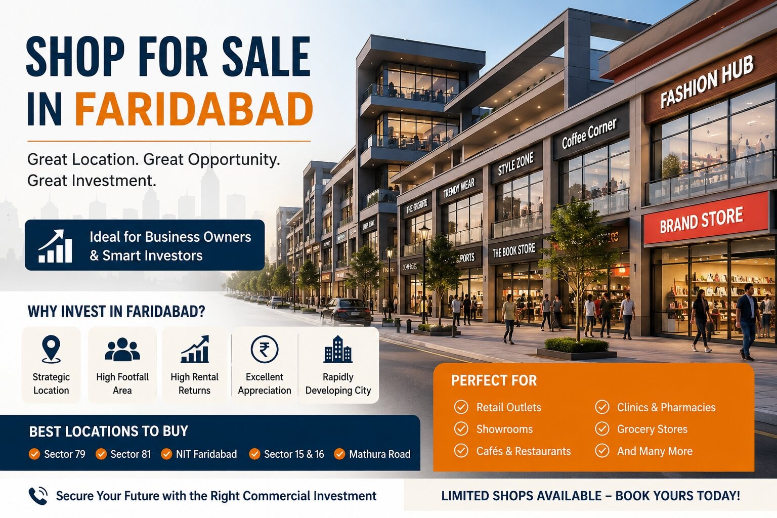 Shop for Sale in Faridabad: A Complete Investment Guide for Business Owners and Investors (2026)