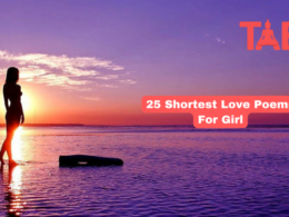25 Shortest Love Poems For Girl