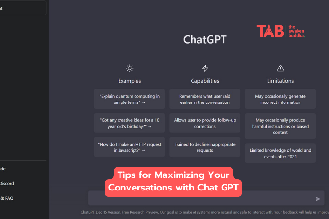 How To Make The Most Of Chat Gpt: Tips And Tricks For Maximizing Your Conversations
