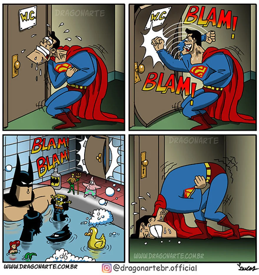 Artist's 30 Hilarious Comics Show The Everyday Life Of Superheroes
