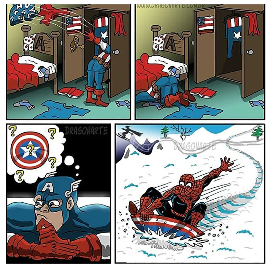 Artist'S 30 Hilarious Comics Show The Everyday Life Of Superheroes